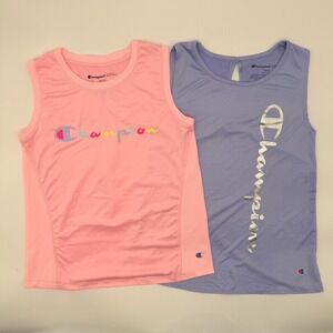 Set Of 2 Girls Champion Athletic Tank Tops Size‎ L 10/12